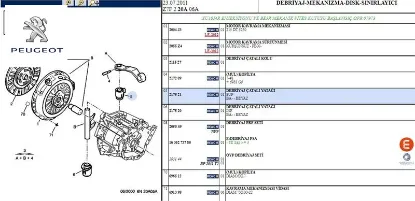 Debriyaj Çatal Üst Burç                Prt resmi