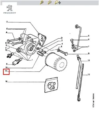 Yağ Filtresi Peugeot    PEUGEOT 110959 resmi