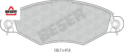 Ön Fren Balatasi 206-306 1.4i-1.6i-1.9i 98-> resmi