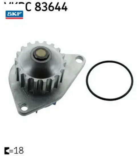 Devirdaim Pompasi  1007-106-206-206+-207-306-307-bipper  1.4i Tu3a/tu3jp Skf  1201.G0/ 1609417080/ 163717138  FIAT, CITROEN, PEUGEOT VKPC 83644 resmi