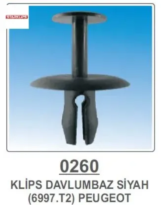 Davlumbaz ,torpido,şanziman  Klipsi  206-208-2008-301-306-308-3008-508-5008-partner-rifter-universal resmi