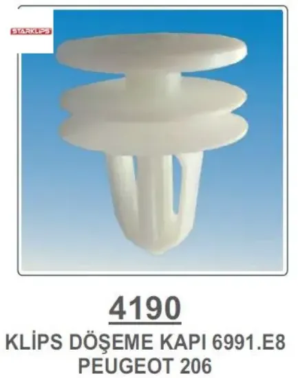 Kapi Döşeme Klipsi  Partner-berlingo Starklips  6991.E8/ 6990.50   4190 resmi
