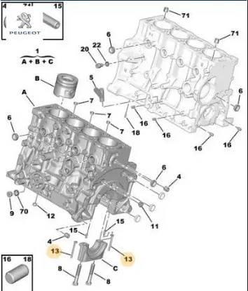 Krank Çivisi J9-306-307-406-partner 2.0hdi resmi