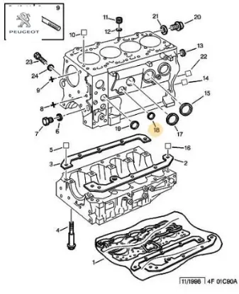 Motor Blok Tapasi Peugeot 0167.15 resmi