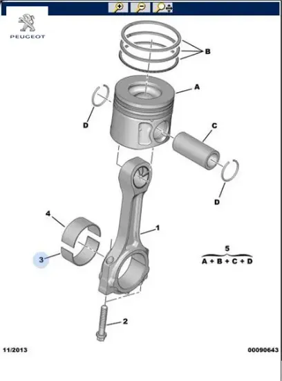 Kol Yatak Boxer / Transit 2.2hdi Peugeot  4C1Q6211AAA/ 0606.X5/ 4C1Q6211 LAND ROVER, JAGUAR, PEUGEOT, FORD, FIAT, CITROEN 9808034380 resmi