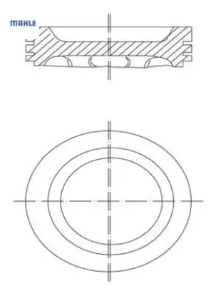 Piston Segman Std.78,50mm 106-206-306 1.6 resmi