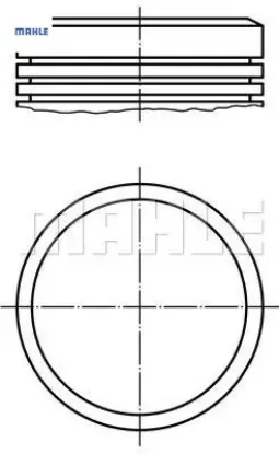 Piston Segman 78,50mm+0,50  206-307 1.6 16v/tu5jp4 resmi