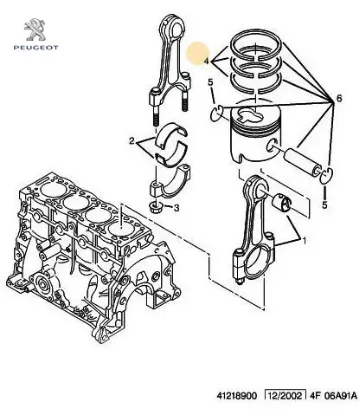 Sekman Tk.std.dj5t Peugeot    PEUGEOT 0640.G9 resmi