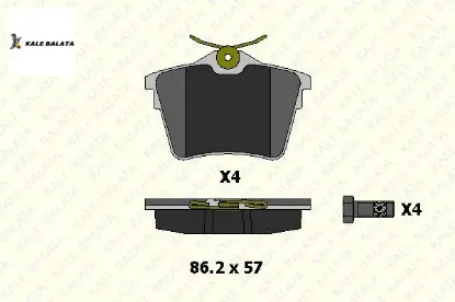 Arka Fren Balatasi 407-c5 Iii 1.6hdi -2.0 resmi