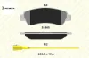 Arka Fren Balatasi 2 Fişli Boxer Iii-ducato-301 Kale Balata  4254.63/ 4254.64/ 4253.73/ 425  FIAT, CITROEN, PEUGEOT 24465 190 05 ANS KD2 resmi