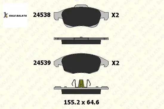 Ön Fren Balatasi  Partner Tepee-5008-c4-ds5 resmi