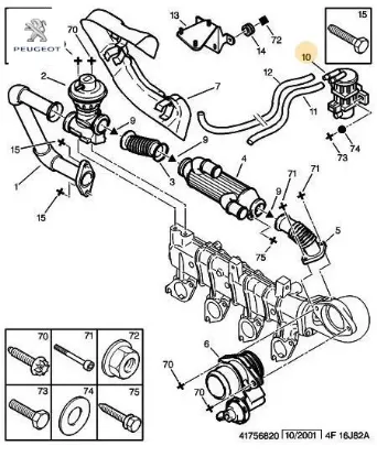 Elektrovana Partner Dw8/dw10 Peugeot    CITROEN, PEUGEOT 1628.LQ resmi