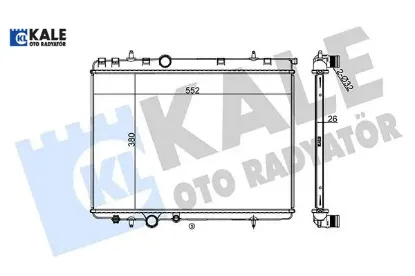 Radyatör 1 Sira Alb Sis. 206-307 Xsara 2.0i 16v-13 resmi
