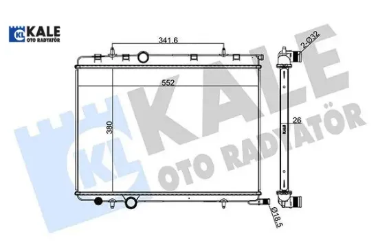 Radyatör 1 Sira Alb Sis. 307-xsara 2.0i 16v-1.9d resmi