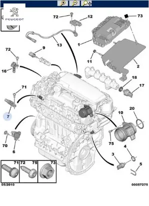 Eksantrik Mil Sensörü 206-fiesta Dv4td Peugeot  2S6Q12K073AA/   PEUGEOT, CITROEN 1920.EJ resmi