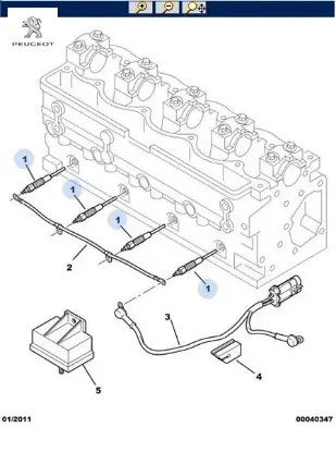 Isitma Bujisi Boxer 2.8hdi Peugeot  5960.71   RENAULT, PEUGEOT, CITROEN, FIAT, IVECO 5960K5 resmi