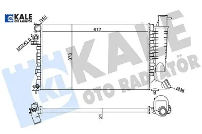 Radyatör Su 306-xsara 97-05 Kale Radyatör  1330.45   351810 resmi