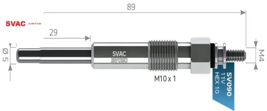 Isitma Bujisi    Amarok-caddy Vw Svac  059963319F/ 059963319E  VOLKSWAGEN, SKODA, SEAT, PORSCHE, AUDI SV090 resmi