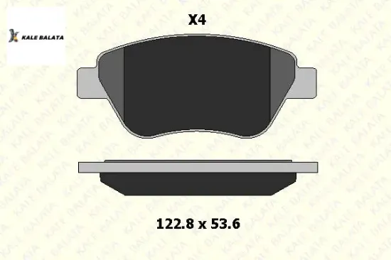 Ön Fren Balatasi Fişsiz Fiorino Punto Bipper Nemo resmi