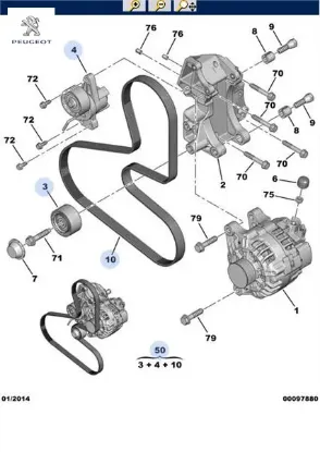 Alternatör Kiti   206 + 1.4/1.6i Peugeot  5751.C8/ 1611424580+5751.G3/ 1   PEUGEOT, FIAT, CITROEN 1611282080 resmi