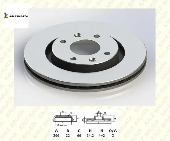 Ön Fren Disk Aynasi 307-partner Ym-301-208 resmi