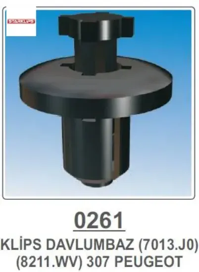 Ön Çamurluk Davlumbaz Klipsi  1007-207-307-308-406-607-807 resmi