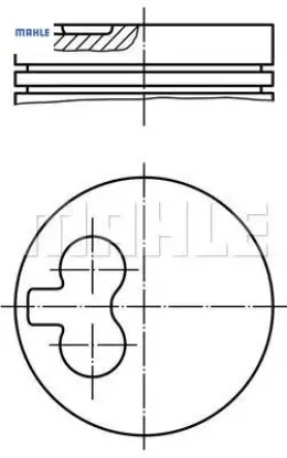 Piston Segman 82,20mm-0,20düşük  Partner 1.9/dw8 resmi