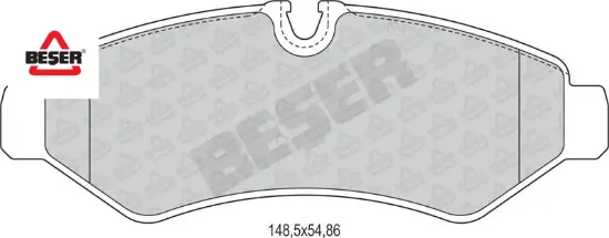 Fren Balatasi Arka  Sprinter 2019> Beşer  A9104203700  MERCEDES-BENZ 4355 resmi