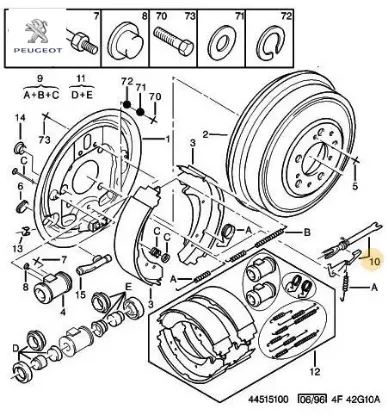 Arka Kampana Ayar Takimi 1.8 Boxer Peugeot 4310.69 resmi