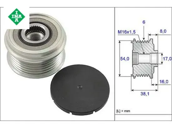 Alternatör Kasnaği Albea-corsa-doblo-linea 1.3jtd resmi