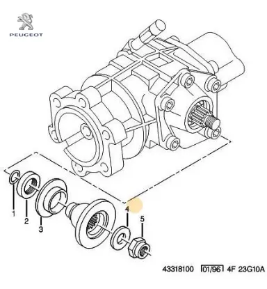 Somun Peugeot    CITROEN, PEUGEOT 3297.14 resmi