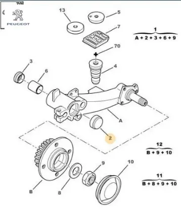 Arka Porya Diş Rulmani   Partner Peugeot    CITROEN, PEUGEOT 5131.48 resmi
