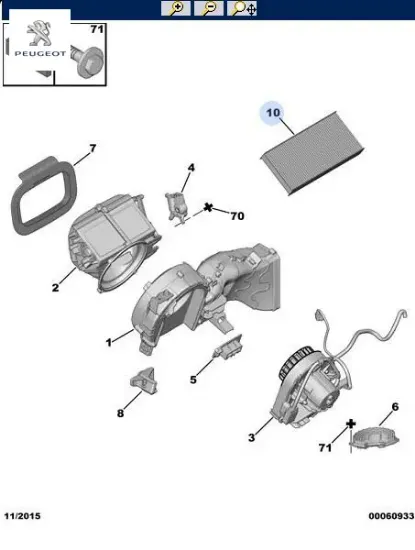Polen Filtresi 1007-307-308 1.4/1.6/2.0hdi/6479.75 resmi