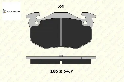 Arka Fren Balatasi 106-205i,ii-206-306-saxo-xsara resmi