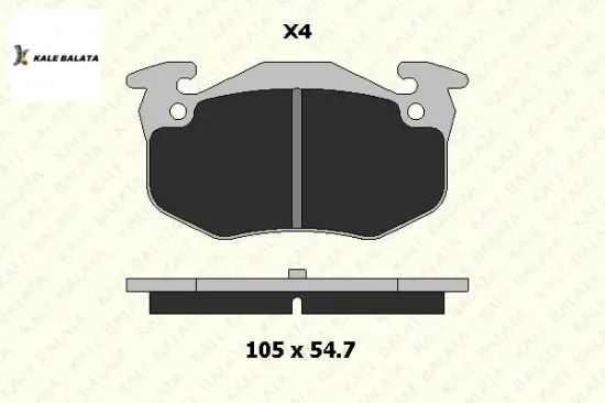 Arka Fren Balatasi 106-205i,ii-206-306-saxo-xsara resmi