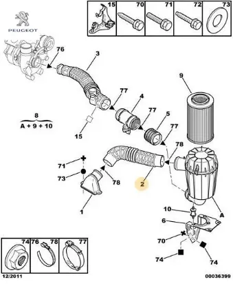 Hava Filitre Rekoru Peugeot    CITROEN 1426.H3 resmi