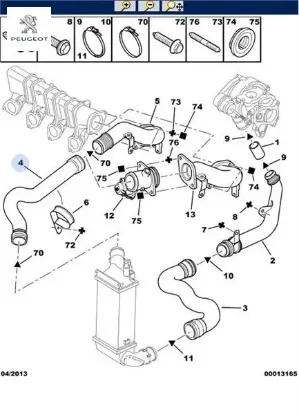 Hava Borusu Peugeot    PEUGEOT 0382.P4 resmi