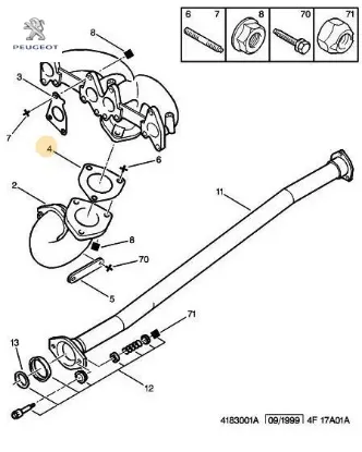 Hortum Contasi  Partner Peugeot    CITROEN, PEUGEOT 1709.15 resmi