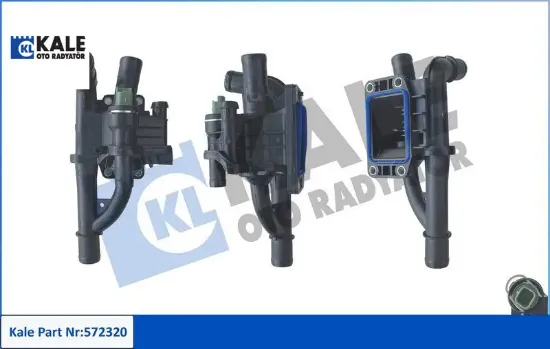 Termostat Komple  Partner Berlingo 06> Peugeot 207> Dv4 resmi