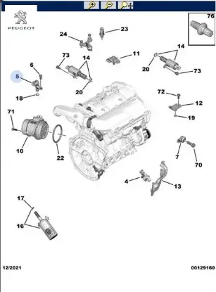 Eksantrik Devir Alicisi  207-c3-c4 Peugeot  1920.LS   MINI COOPER, PEUGEOT, OPEL, CITROEN, BMW, DS 1920.LS resmi