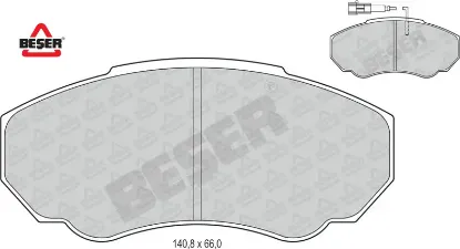 Ön Fren Balatasi Boxer 1.4 94-02 Beşer  4252.42/ 9949482  FIAT, CITROEN, PEUGEOT 3834 resmi