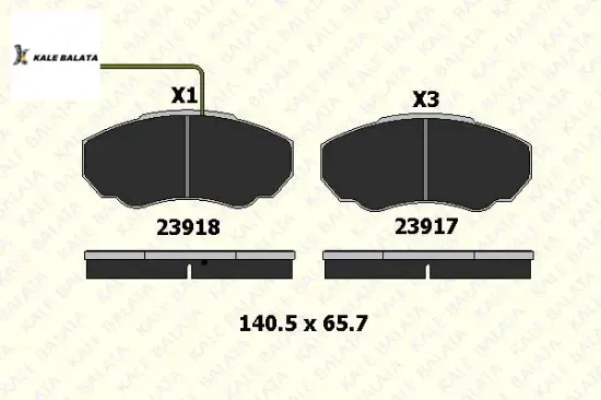 Ön Fren Balatasi Tek Fişli Boxer Ym-jumper-ducato resmi