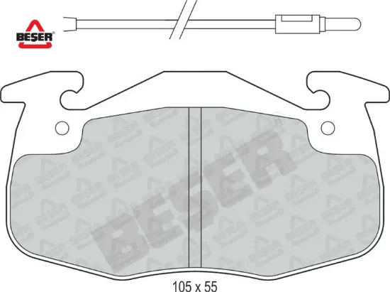 Ön Fren Balatasi 205-305-306-twingo 1.2 R-9-11-19 resmi