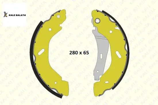 Fren Balatasi Arka Pabuçlu   Transit V184 00-06 A resmi