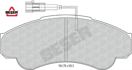Ön Fren Balatasi Boxer Ii 1.8 Beşer  4252.44/ 77362216/ 23919  CITROEN, FIAT, PEUGEOT 3835 resmi