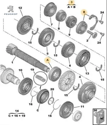 Kamali Mil Rulman Kiti  Boxer 07-> Peugeot 2372.85 9402372858 resmi