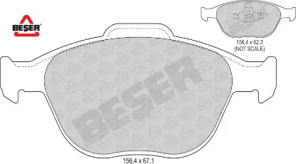 Ön Fren Balatasi Connect 02-> Beşer  2T142K021A2C  FORD 3801 resmi