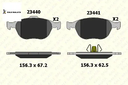 Ön Fren Balatasi  Focus-connect 1.8tdci 02-> resmi