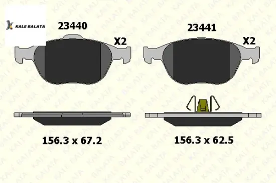 Ön Fren Balatasi  Focus-connect 1.8tdci 02-> resmi