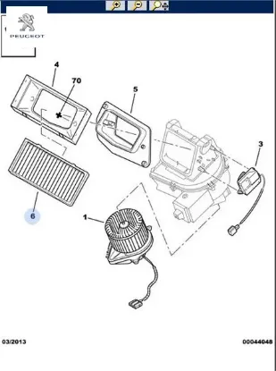 Polen  Filtresi   406 1.6/1.8/2.0/2.2 Hdi resmi